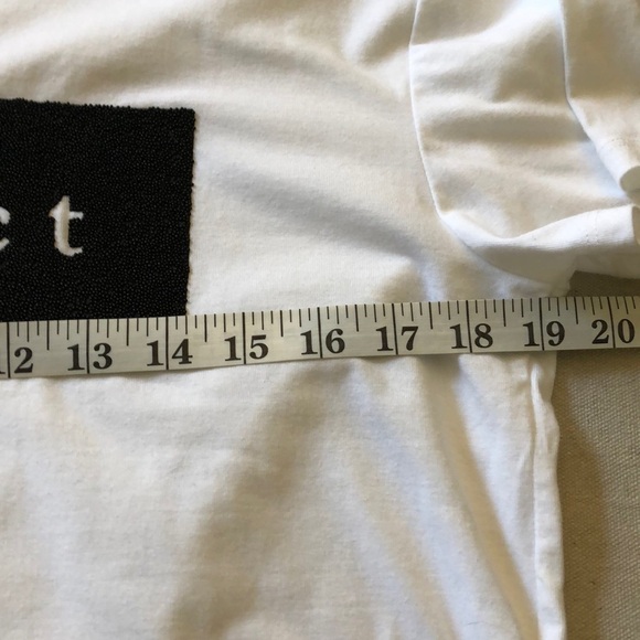 Cropped White “Perfect” - “Perfectly Imperfect” T-Shirt Large - Picture 6 of 7